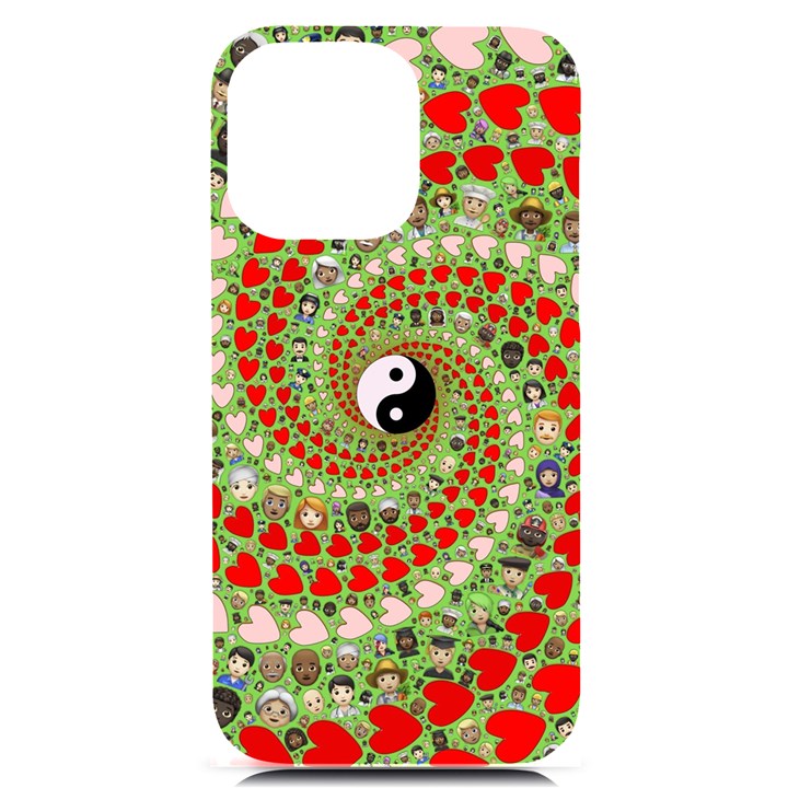 Love Avatars Characters Roles Yin Yang iPhone 14 Pro Max Black UV Print Case