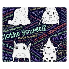 Experience Feeling Clothing Self Two Sides Premium Plush Fleece Blanket (small) by Paksenen