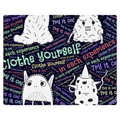 Experience Feeling Clothing Self Two Sides Premium Plush Fleece Blanket (medium) by Paksenen