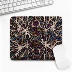 Mental Human Experience Mindset Pattern Large Mousepad by Paksenen