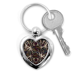 Mental Human Experience Mindset Pattern Key Chain (heart) by Paksenen