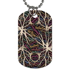 Mental Human Experience Mindset Pattern Dog Tag (one Side) by Paksenen