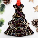 Mental Human Experience Mindset Pattern Christmas Tree Ornament (Two Sides) Front