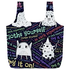 Experience Feeling Clothing Self Full Print Recycle Bag (xxxl) by Paksenen