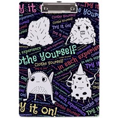 Experience Feeling Clothing Self A4 Acrylic Clipboard by Paksenen