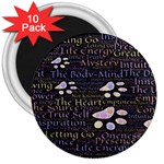 Footprints Path Mystery Unknown 3  Magnets (10 pack)  Front