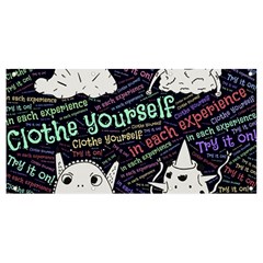 Experience Feeling Clothing Self Banner And Sign 8  X 4  by Paksenen