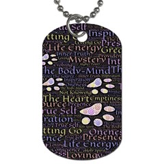 Footprints Path Mystery Unknown Dog Tag (one Side) by Paksenen