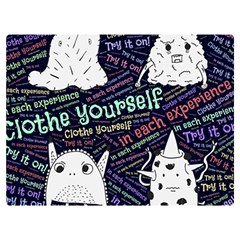 Experience Feeling Clothing Self Two Sides Premium Plush Fleece Blanket (extra Small) by Paksenen