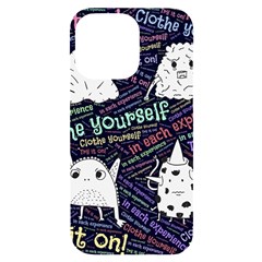 Experience Feeling Clothing Self Iphone 14 Pro Max Black Uv Print Case by Paksenen