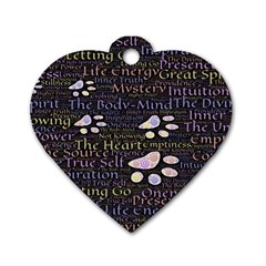 Footprints Path Mystery Unknown Dog Tag Heart (one Side) by Paksenen