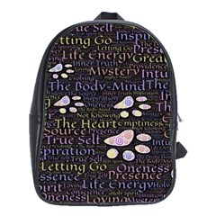 Footprints Path Mystery Unknown School Bag (large) by Paksenen