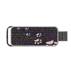 Footprints Path Mystery Unknown Portable Usb Flash (two Sides) by Paksenen