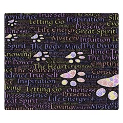 Footprints Path Mystery Unknown Two Sides Premium Plush Fleece Blanket (small) by Paksenen