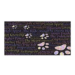 Footprints Path Mystery Unknown Satin Wrap 35  X 70  by Paksenen