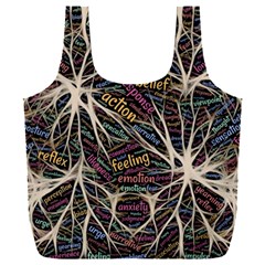 Mental Human Experience Mindset Pattern Full Print Recycle Bag (xxl) by Paksenen