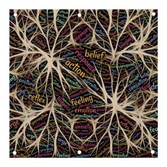 Mental Human Experience Mindset Pattern Banner And Sign 3  X 3  by Paksenen