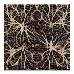 Mental Human Experience Mindset Pattern Banner And Sign 4  X 4  by Paksenen