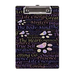 Footprints Path Mystery Unknown A5 Acrylic Clipboard by Paksenen