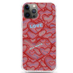 Love Hearts Valentine Red Symbol Iphone 12 Pro Max Tpu Uv Print Case by Paksenen