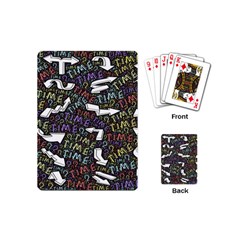 Time Nonlinear Curved Undirected Playing Cards Single Design (mini) by Paksenen