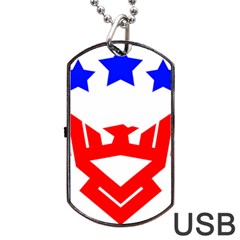 Eagle Star Dog Tag Usb Flash (one Side) by Bedest