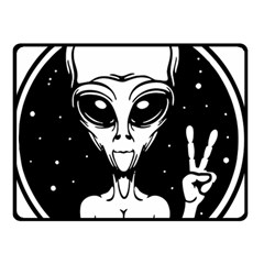 Alien Ufo Two Sides Fleece Blanket (small) by Bedest