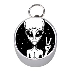 Alien Ufo Mini Silver Compasses by Bedest