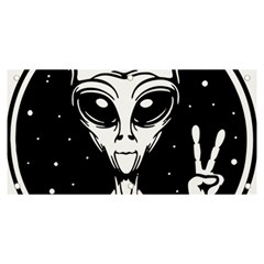 Alien Ufo Banner And Sign 6  X 3  by Bedest