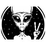 Alien Ufo Two Sides Premium Plush Fleece Blanket (Extra Small) 40 x30  Blanket Front