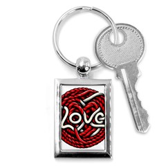 Love Rope Cartoon Key Chain (rectangle) by Bedest