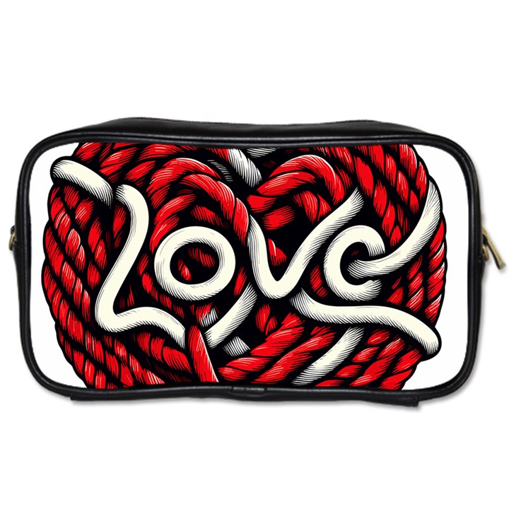 Love Rope Cartoon Toiletries Bag (Two Sides)