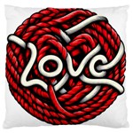 Love Rope Cartoon Large Cushion Case (Two Sides) Front