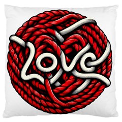 Love Rope Cartoon Standard Premium Plush Fleece Cushion Case (two Sides) by Bedest