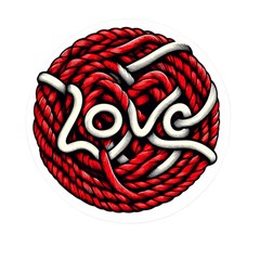 Love Rope Cartoon Mini Round Pill Box (pack Of 5) by Bedest