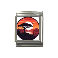 Tree Lake Bird Italian Charm (13mm) by Bedest