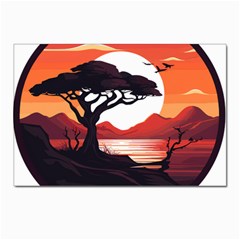 Tree Lake Bird Postcards 5  X 7  (pkg Of 10) by Bedest