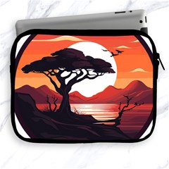 Tree Lake Bird Apple Ipad 2/3/4 Zipper Cases by Bedest