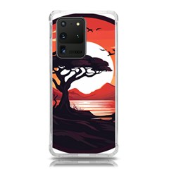 Tree Lake Bird Samsung Galaxy S20 Ultra 6 9 Inch Tpu Uv Case by Bedest