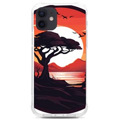 Tree Lake Bird Iphone 12/12 Pro Tpu Uv Print Case by Bedest