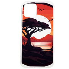 Tree Lake Bird Iphone 12 Pro Max Tpu Uv Print Case by Bedest