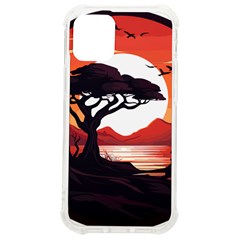 Tree Lake Bird Iphone 12 Mini Tpu Uv Print Case	 by Bedest