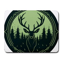 Deer Forest Nature Small Mousepad by Bedest