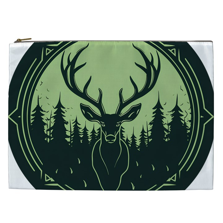 Deer Forest Nature Cosmetic Bag (XXL)