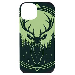 Deer Forest Nature Iphone 14 Black Uv Print Case