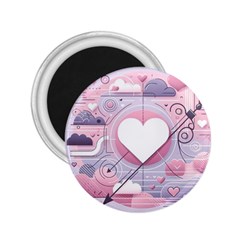 Heart Love Minimalist Design 2 25  Magnets by Bedest