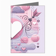 Heart Love Minimalist Design Greeting Cards (pkg Of 8) by Bedest