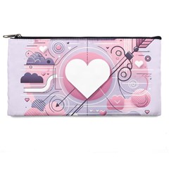 Heart Love Minimalist Design Pencil Case by Bedest