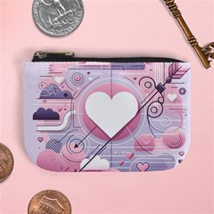 Heart Love Minimalist Design Mini Coin Purse by Bedest