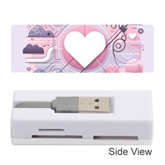 Heart Love Minimalist Design Memory Card Reader (stick) by Bedest